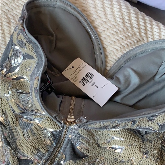 Strapless sequence dress - Picture 7 of 7